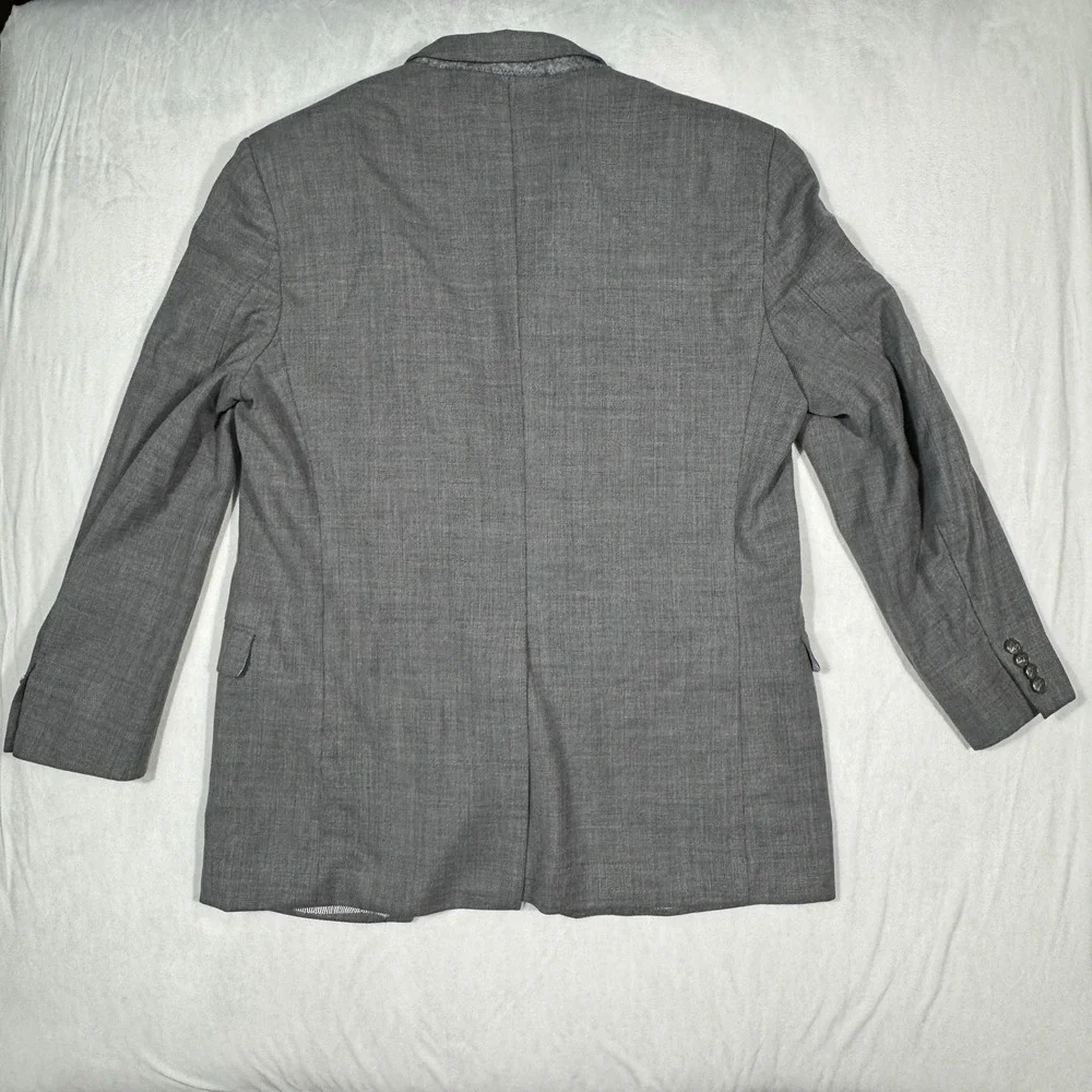 Brooks Brothers Explorer Regent Fit Blazer Mens 44L Gray 88%‎ Wool